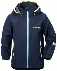 Didriksons - Bay Kid's Jacket - Hardshelljacke Gr 130 schwarz/blau