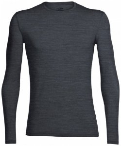Icebreaker - Anatomica L/S Crewe - Merinounterwäsche Gr M schwarz