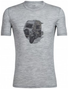 Icebreaker - Tech Lite S/S Crewe Camper - T-Shirt Gr L;M;S;XXL grau;rot