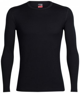 Icebreaker - Tech Top L/S Crewe - Merinounterwäsche Gr L;M;S;XL;XXL blau;schwarz