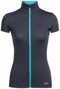 Icebreaker - Women's Comet Lite S/S Zip - Laufshirt Gr S schwarz