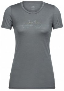 Icebreaker - Women's Tech Lite S/S Low Crewe Cadence Gr L;M;S;XS rot;grau