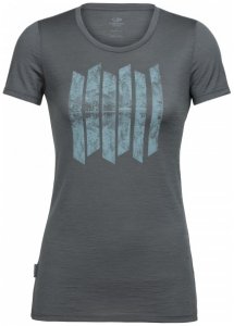 Icebreaker - Women's Tech Lite S/S Low Crewe Soundless Gr M;XL;XS grau;grau/weiß
