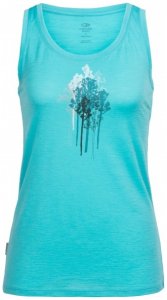 Icebreaker - Women's Tech Lite Tank Through The Trees - Tank Gr L türkis