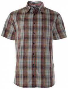 Sherpa - Seti S/S Shirt - Hemd Gr S grau/braun