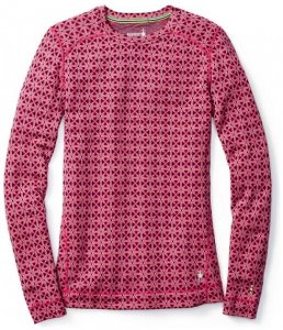 Smartwool - Women's Merino 250 Baselayer Pattern Crew Gr S;XS grau/schwarz;schwarz;rot/lila