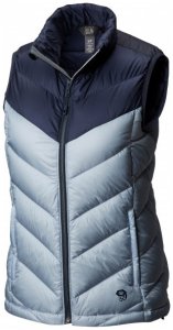 Mountain Hardwear - Women's Ratio Down Vest - Daunenweste Gr XL grau/schwarz/blau