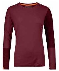 Rock n Wool Long Sleeve W dark blood Gr. XS