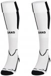 JAKO Unisex Stutzenstrumpf Lazio, Größe 43-46 in Weiß / Schwarz