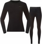 Bergans Damen Allround Merino Unterwäsche Set (Größe L, schwarz)