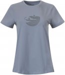 Bergans Damen Nordmarka Organic Cotton Print T-Shirt (Größe S, blau)