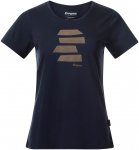 Bergans Damen Rabot Mount Wool T-Shirt (Größe L, blau)