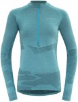 Devold Damen Standal Merino Zip Longsleeve (Größe XS, tuerkis)