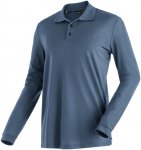 Maier Sports Herren Ulrich Polo Longsleeve (Größe XXL, blau)