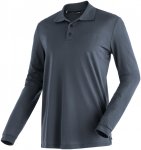 Maier Sports Herren Ulrich Polo Longsleeve (Größe XXL, grau)