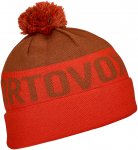 Ortovox Bobble Knit Mütze (Größe ONE SIZE, rot)