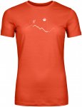 Ortovox Damen 150 Cool Peak Focus T-Shirt (Größe L, rot)