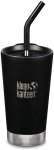 Klean Kanteen Tumbler Vacuum Insulated Straw 473 ml shale black (matt)