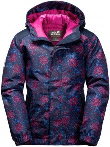 Jack Wolfskin Girls Kajak Falls Printed Jacket (Modell Winter 2017) | Kinder Freizeitjacke