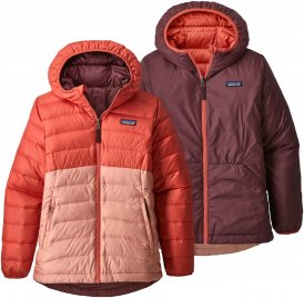 Patagonia Girls Reversible Down Sweater Hoody | Größe S,M,L,XL | Kinder Daunenjacke