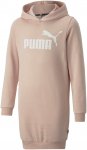 Puma Girls Essentials Logo Hooded Dress Fl Pink | Größe 176 | Mädchen Kleid