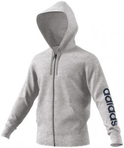 adidas ESSENTIALS HOODIE Kapuzenjacke Herren grau