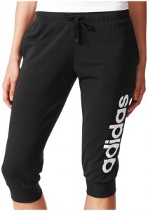adidas ESSENTIALS LINEAR 3/4 PANT Sporthose Damen schwarz-weiß