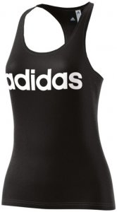 adidas ESSENTIALS LINEAR SLIM TANK Lauftop Damen schwarz