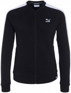 Puma ARCHIVE LOGO T7 JACKE Trainingsjacke Damen schwarz-weiß