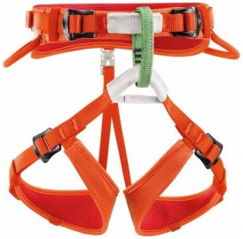 Petzl Macchu Klettergurt für Kinder, korallenrot
