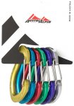 AustriAlpin Micro Wire Schnappkarabiner, 6er Set, eloxiert