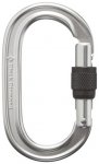 Black Diamond Oval Keylock Screwgate Schraubkarabiner, polished