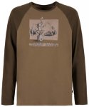 E9 Long Coffee Langarmshirt, L, tobacco