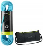 Edelrid Boa 9.8mm Kletterseil mit Seilsack Liner, 70m, blue