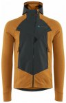 Klättermusen Hugin Zip Hoodie Midlayer Jacket, S, mustard-raven