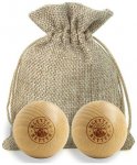 Kletterretter Massagekugeln aus Buche, 2er Pack