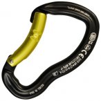 Kong Ergo Schnappkarabiner, gebogen, schwarz
