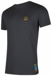 La Sportiva Climbing on the Moon T-Shirt, XL, carbon/giallo