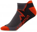 La Sportiva Climbing Socks Klettersocken, M, carbon/mountain red