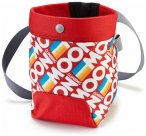 Moon Climbing Trad Chalk Bag, retro stripe true red