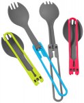 MSR Folding Spork Kit Göffel-Besteckset, 4-teilig, red/blue/gray/green