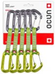 Ocùn Ocun Hawk QD Wire PA 16mm Express-Set 5er Pack, 10cm, green