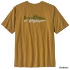 Patagonia Chouinard Crest Pocket Responsibili-Tee T-Shirt, S, pufferfish gold
