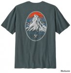 Patagonia Chouinard Crest Pocket Responsibili-Tee T-Shirt, S, nouveau green