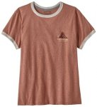 Patagonia Women’s Chouinard Crest Ringer Responsibili-Tee T-Shirt, S, sienna c