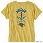 Patagonia Women’s Fitz Roy Responsibili-Tee T-Shirt, L, milled yellow