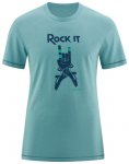 Red Chili Satori T-Shirt, M, mineral blue