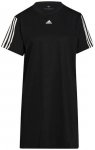 adidas Damen Essentials Loose 3-Streifen Kleid, Größe M in BLACK/WHITE