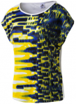 ADIDAS Damen Sweatshirt GRAPHIC TEE, Größe S in Gelb/Weiß/Lila