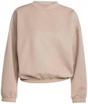 ADIDAS Damen Sweatshirt Yoga Essentials Cover-up, Größe M in Braun